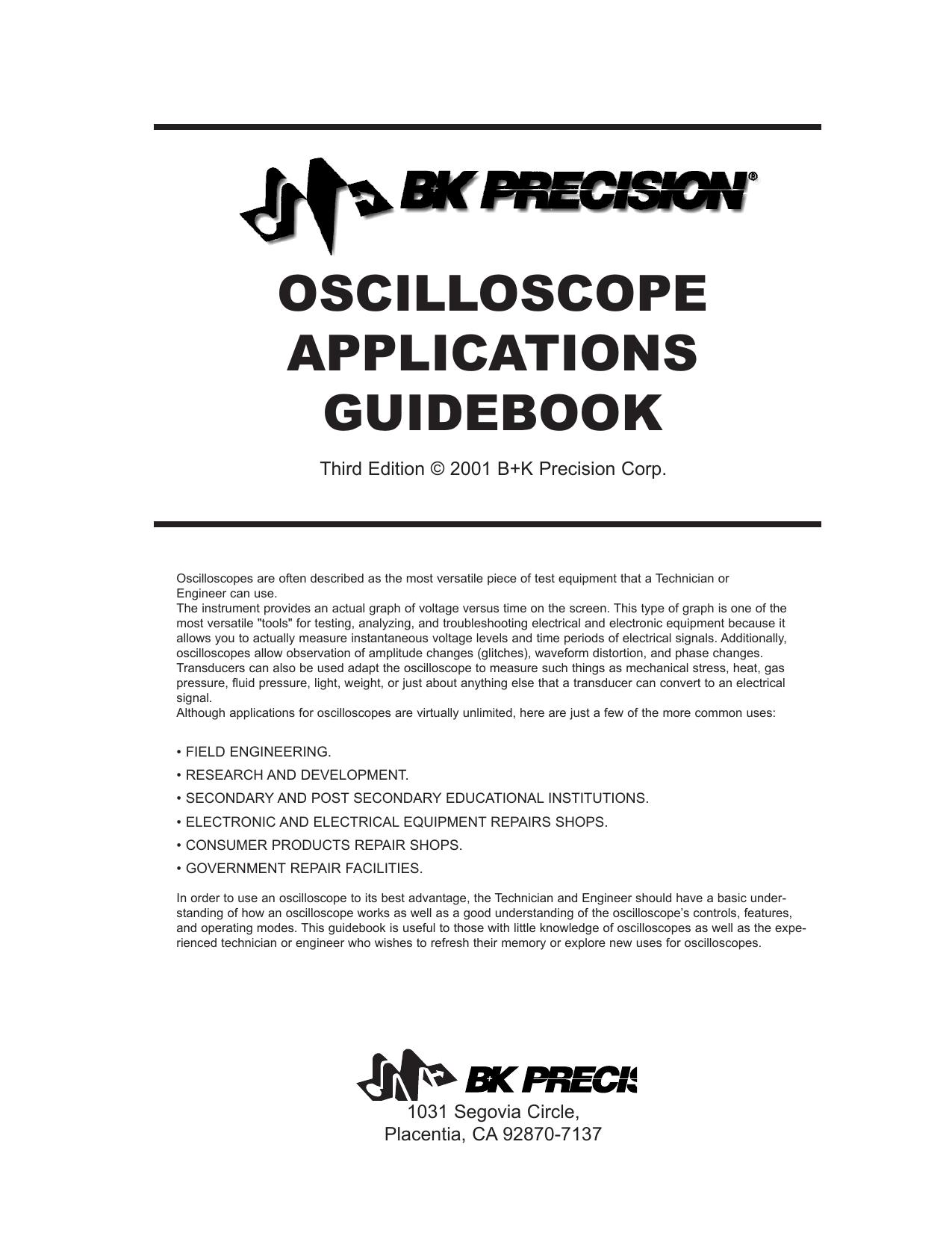 Oscilloscope Applications Guidebook, 3rd Editon