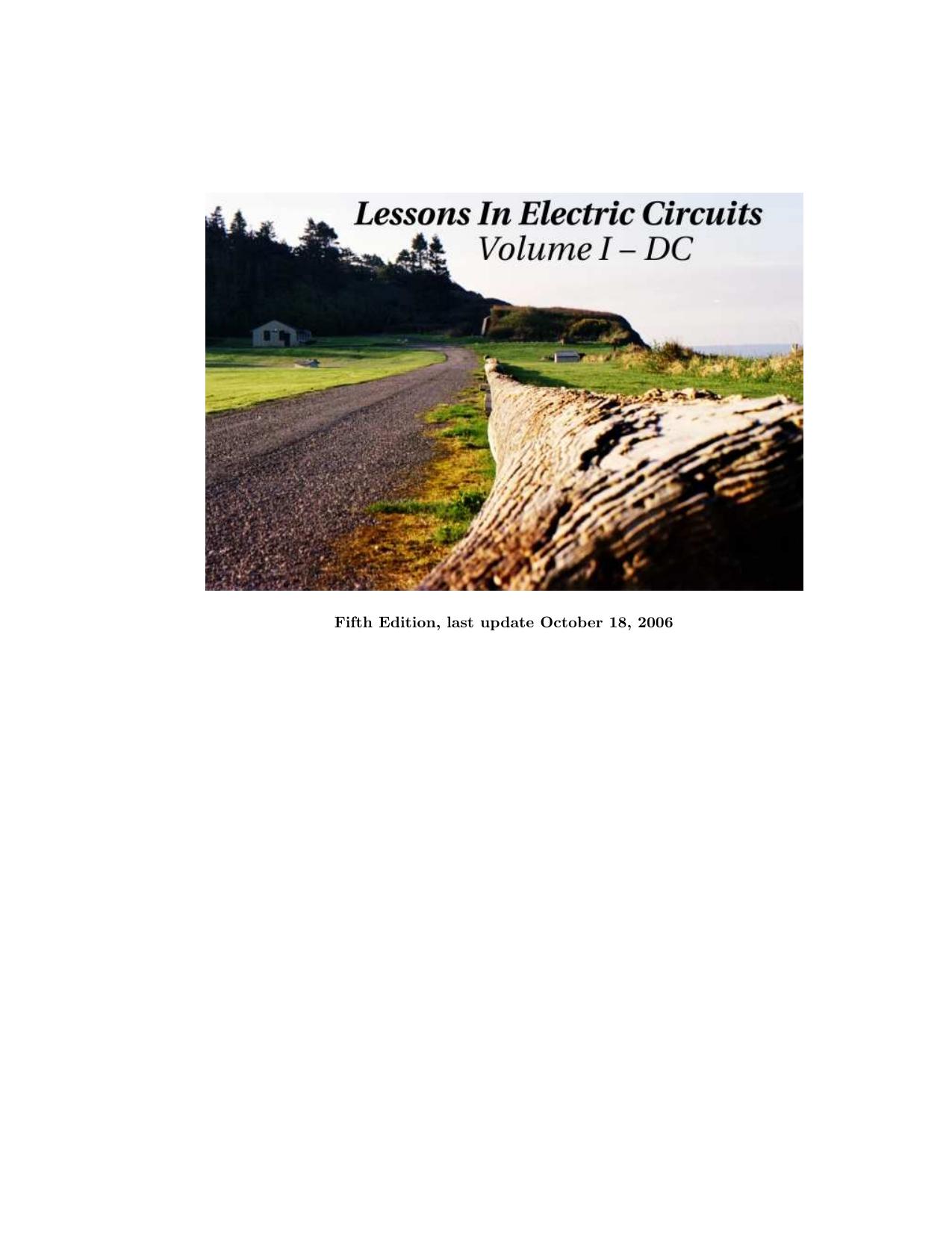 Lessons In Electric Circuits, Vol. I, DC, 5th Edition