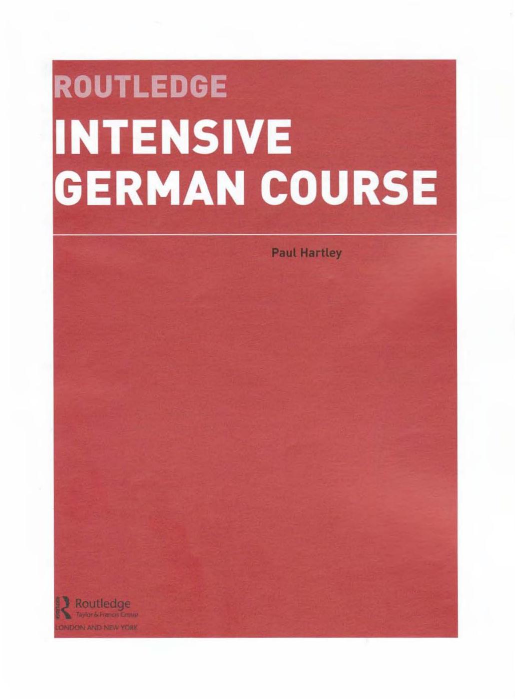 Routledge Intensive German Course