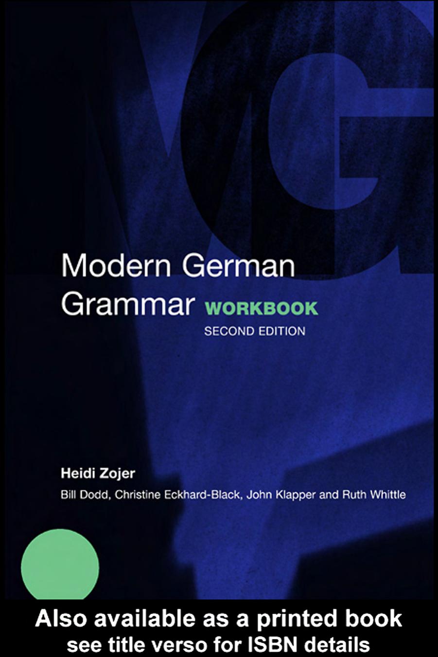 Modern German Grammar Workbook (Modern Grammar Workbooks)