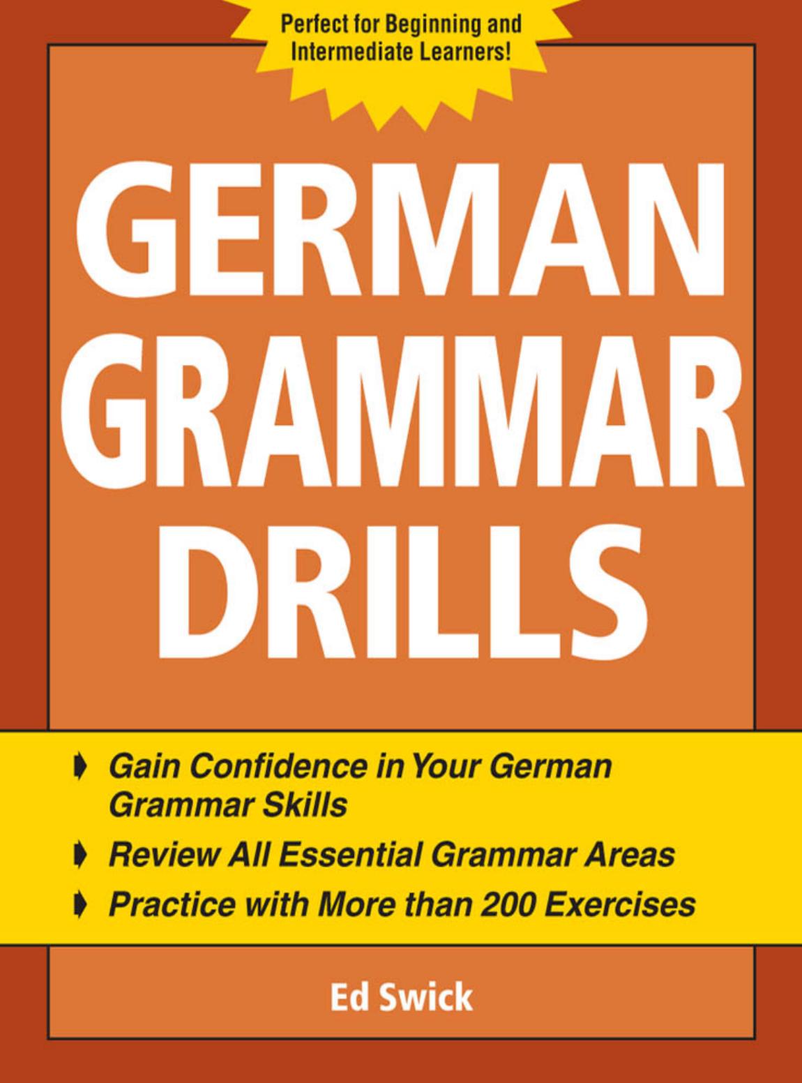 German Grammar Drills, Third Edition