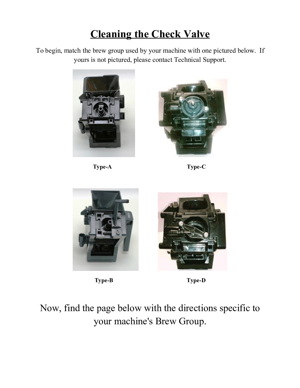Saeco Minuto Brew Unit Check Valve Cleaning Instructions