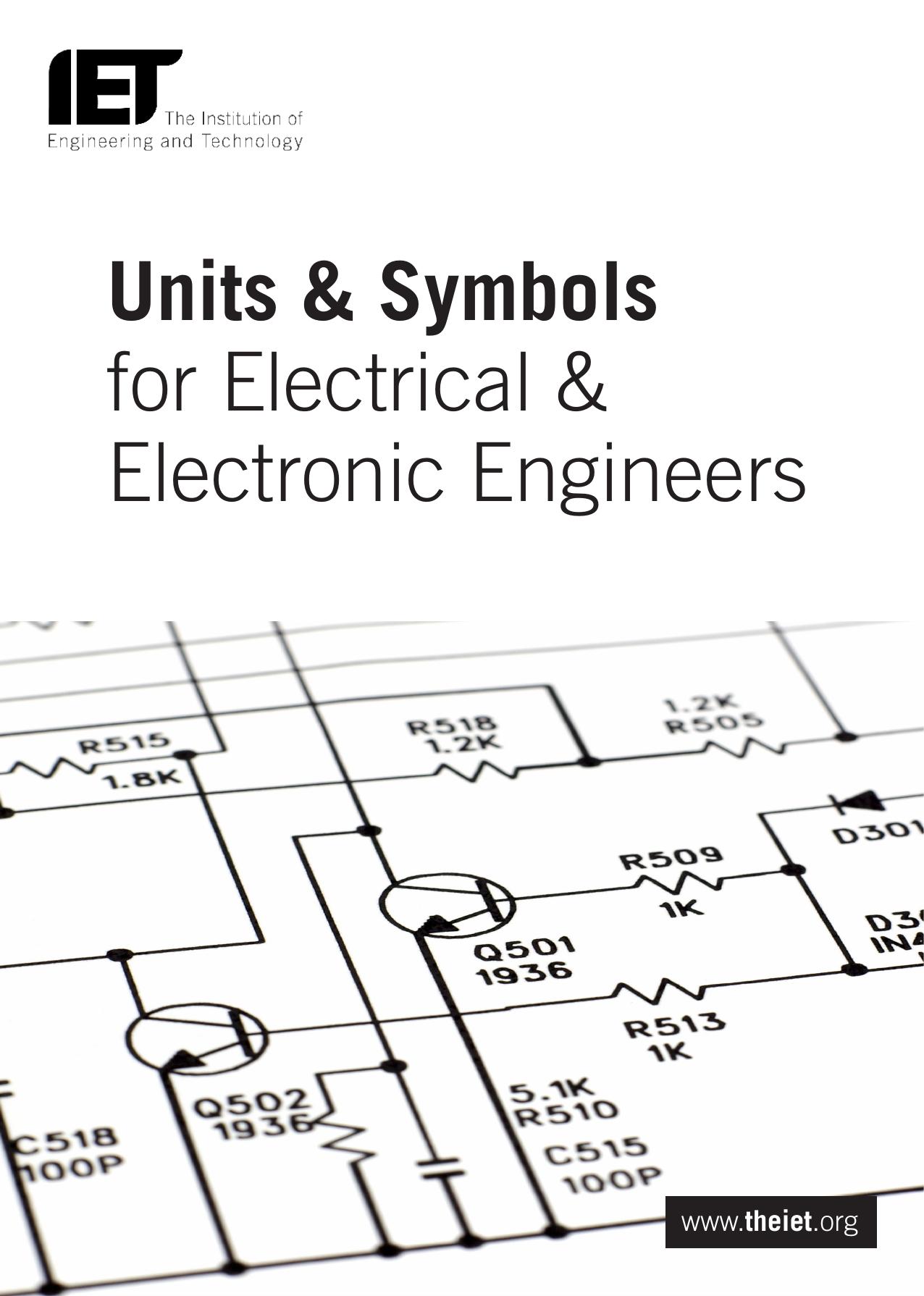 Units & Symbols for Electrical & Electronic Engineers