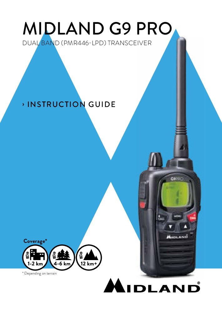 Midland G9 Pro Instruction Guide