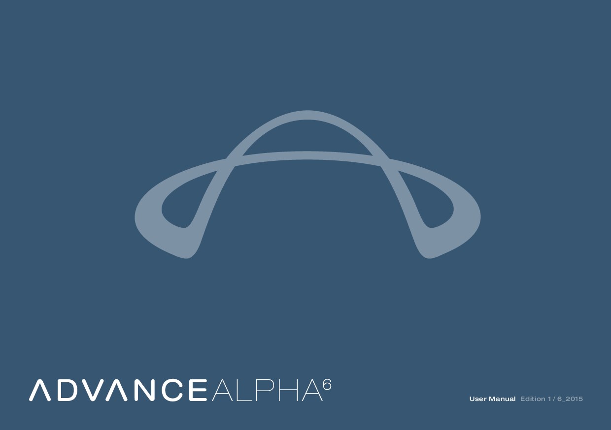 Advance Alpha 6 User Manual